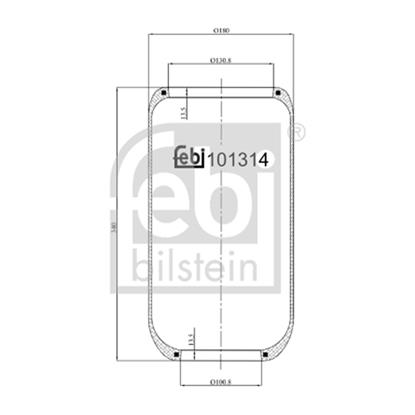 Febi Air Suspension Boot Gaiter Bellow 101314