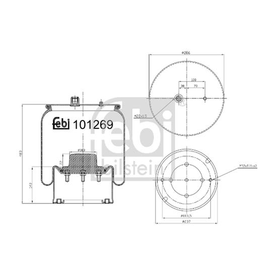 Febi Bellow air suspension 101269