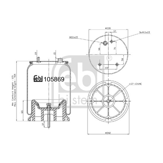 Febi Bellow air suspension 105869