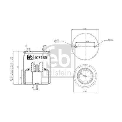 Febi Air Suspension Boot Gaiter Bellow 107169