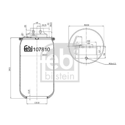 Febi Air Suspension Boot Gaiter Bellow 107810