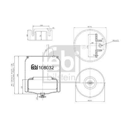 Febi Bellow air suspension 108032