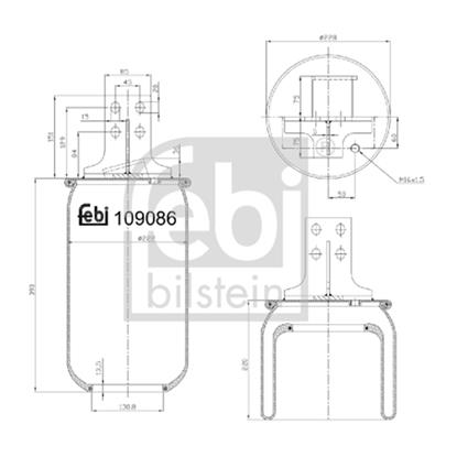 Febi Air Suspension Boot Gaiter Bellow 109086