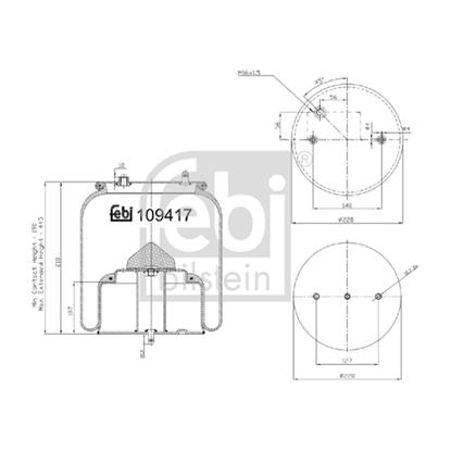 Febi Air Suspension Boot Gaiter Bellow 109417