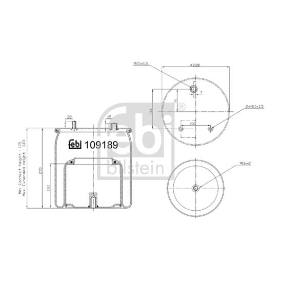 Febi Air Suspension Boot Gaiter Bellow 109189