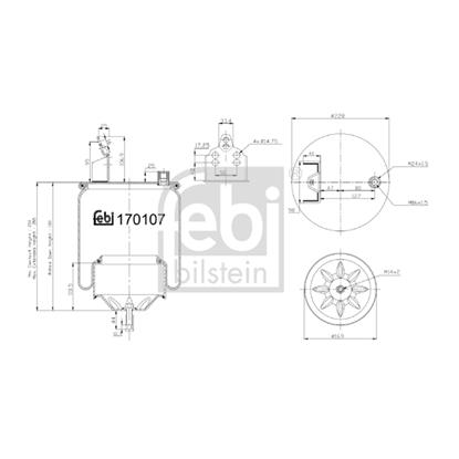 Febi Air Suspension Boot Gaiter Bellow 170107