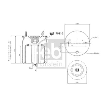 Febi Air Suspension Boot Gaiter Bellow 170110