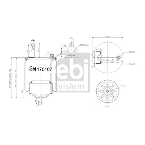 Febi Bellow air suspension 170107