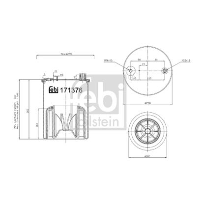 Febi Bellow air suspension 171376