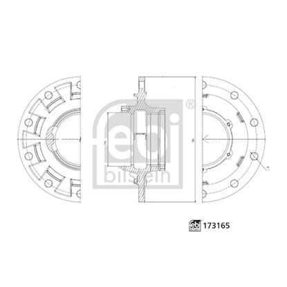 Febi Wheel Hub 173165