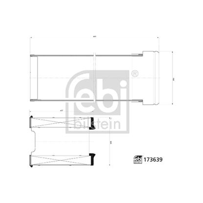 Febi Air Filter Kit Set 173639