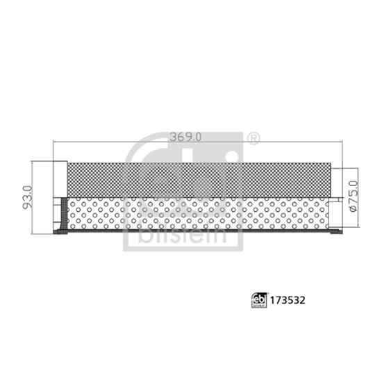 Febi Air Filter 173532