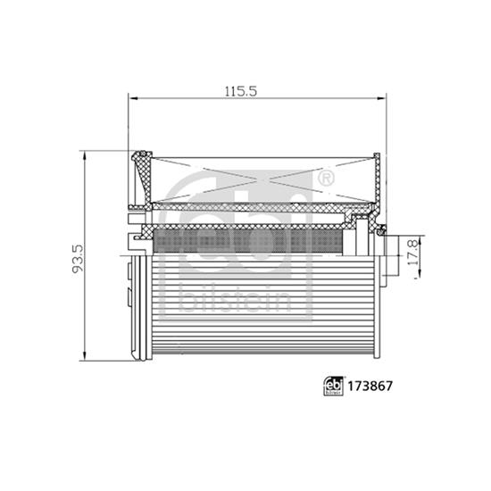 Febi Fuel Filter 173867