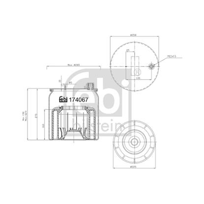 Febi Bellow air suspension 174067