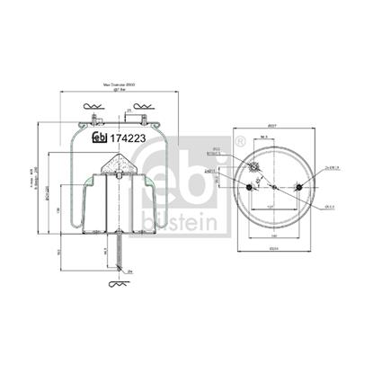 Febi Bellow air suspension 174223