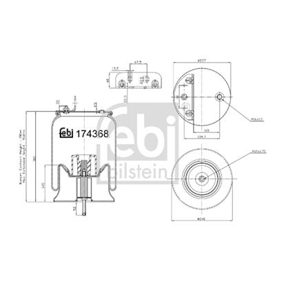 Febi Bellow air suspension 174368