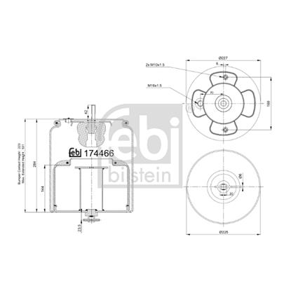 Febi Bellow air suspension 174466