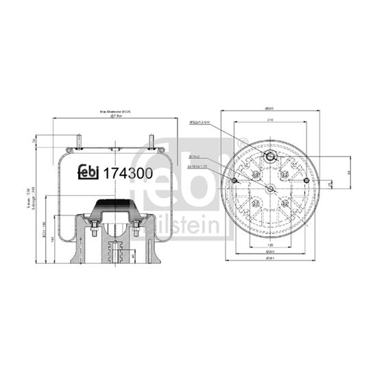 Febi Bellow air suspension 174300