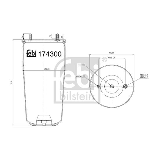 Febi Bellow air suspension 174301