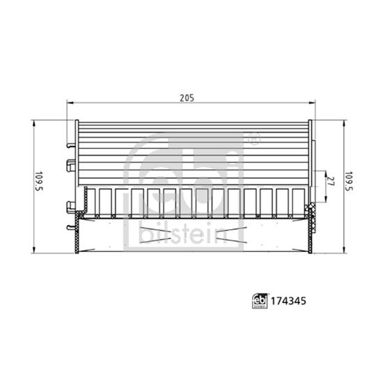 Febi Engine Oil Filter 174345