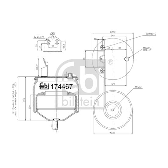 Febi Bellow air suspension 174467