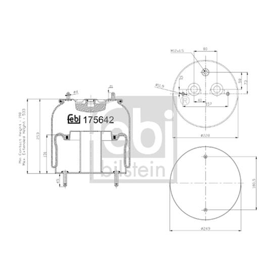 Febi Bellow air suspension 175642