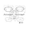 Febi Brake Pad Set 176867