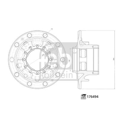 Febi Wheel Hub 176494