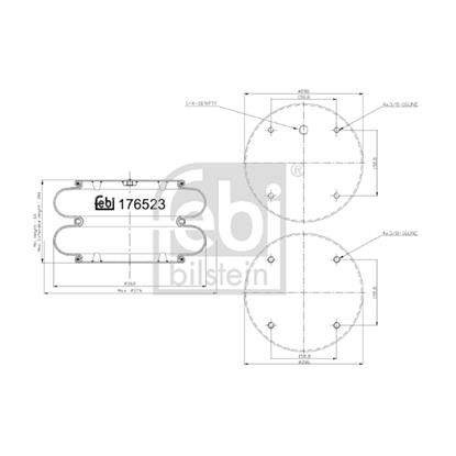 Febi Bellow air suspension 176523