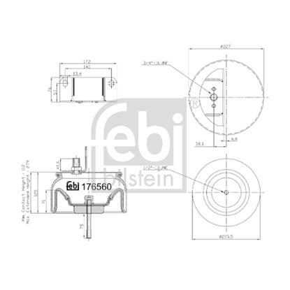 Febi Bellow air suspension 176560