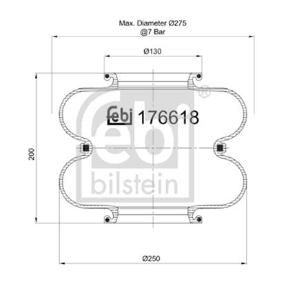 Febi Bellow air suspension 176618