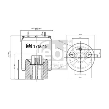 Febi Bellow air suspension 176619