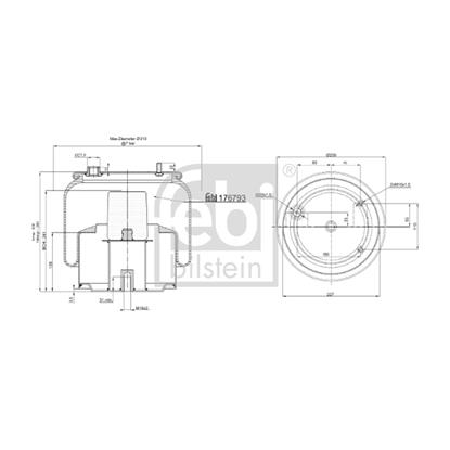 Febi Bellow air suspension 176793