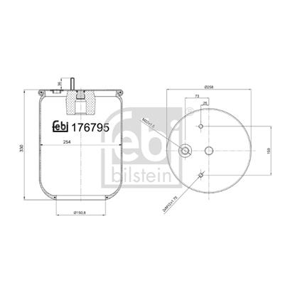 Febi Bellow air suspension 176795