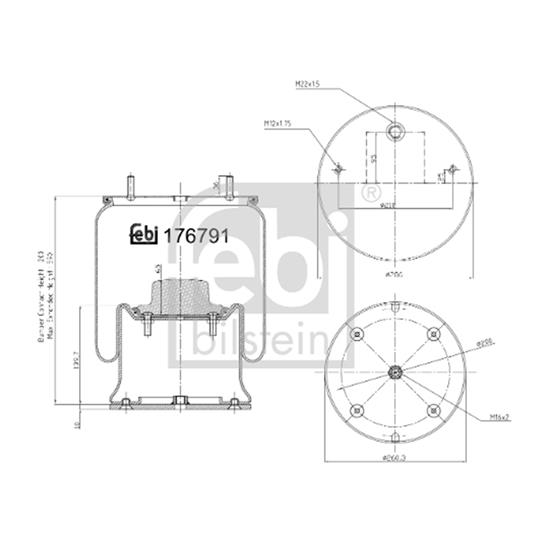 Febi Bellow air suspension 176791