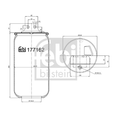 Febi Bellow air suspension 177162