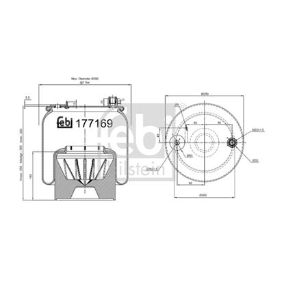 Febi Bellow air suspension 177169