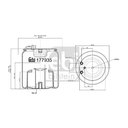 Febi Bellow air suspension 177935