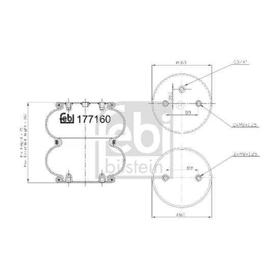 Febi Bellow air suspension 177160