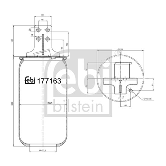 Febi Bellow air suspension 177163