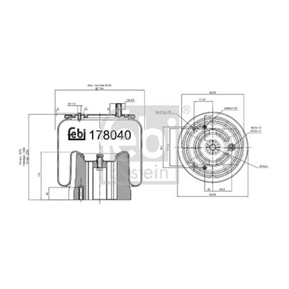 Febi Bellow air suspension 178040