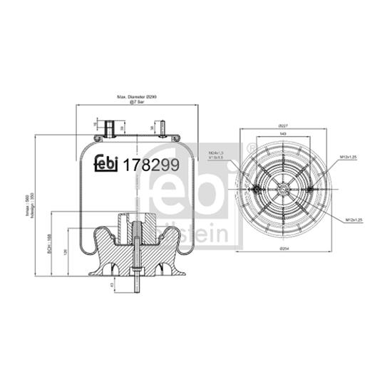 Febi Bellow air suspension 178299