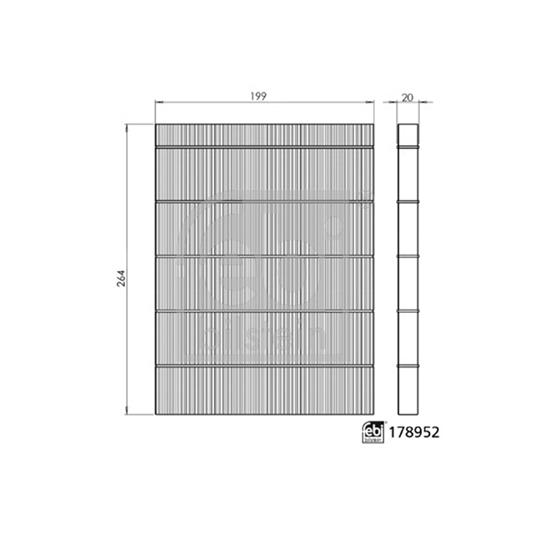 Febi Pollen Cabin Interior Air Filter 178952