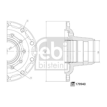 Febi Wheel Hub 179940