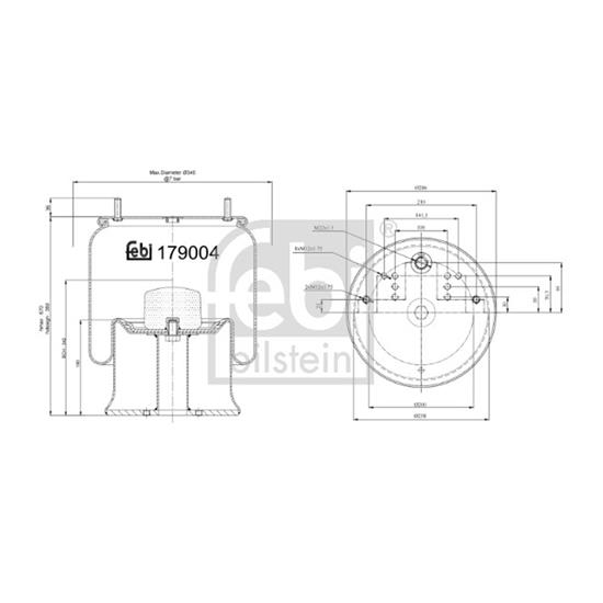 Febi Bellow air suspension 179004