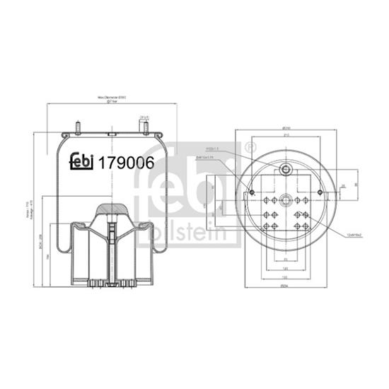 Febi Bellow air suspension 179006