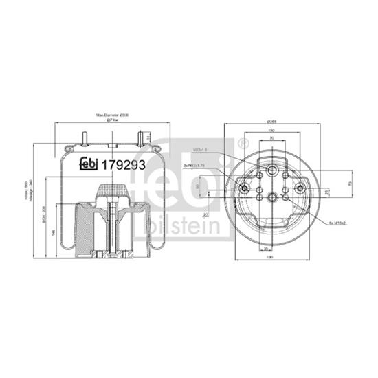 Febi Bellow air suspension 179293