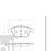 Febi Brake Pad Set 180626