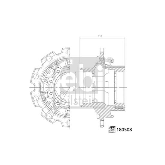 Febi Wheel Hub 180508