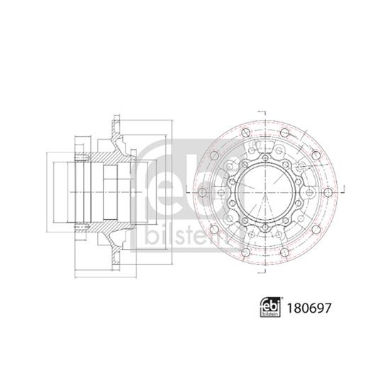 Febi Wheel Hub 180697